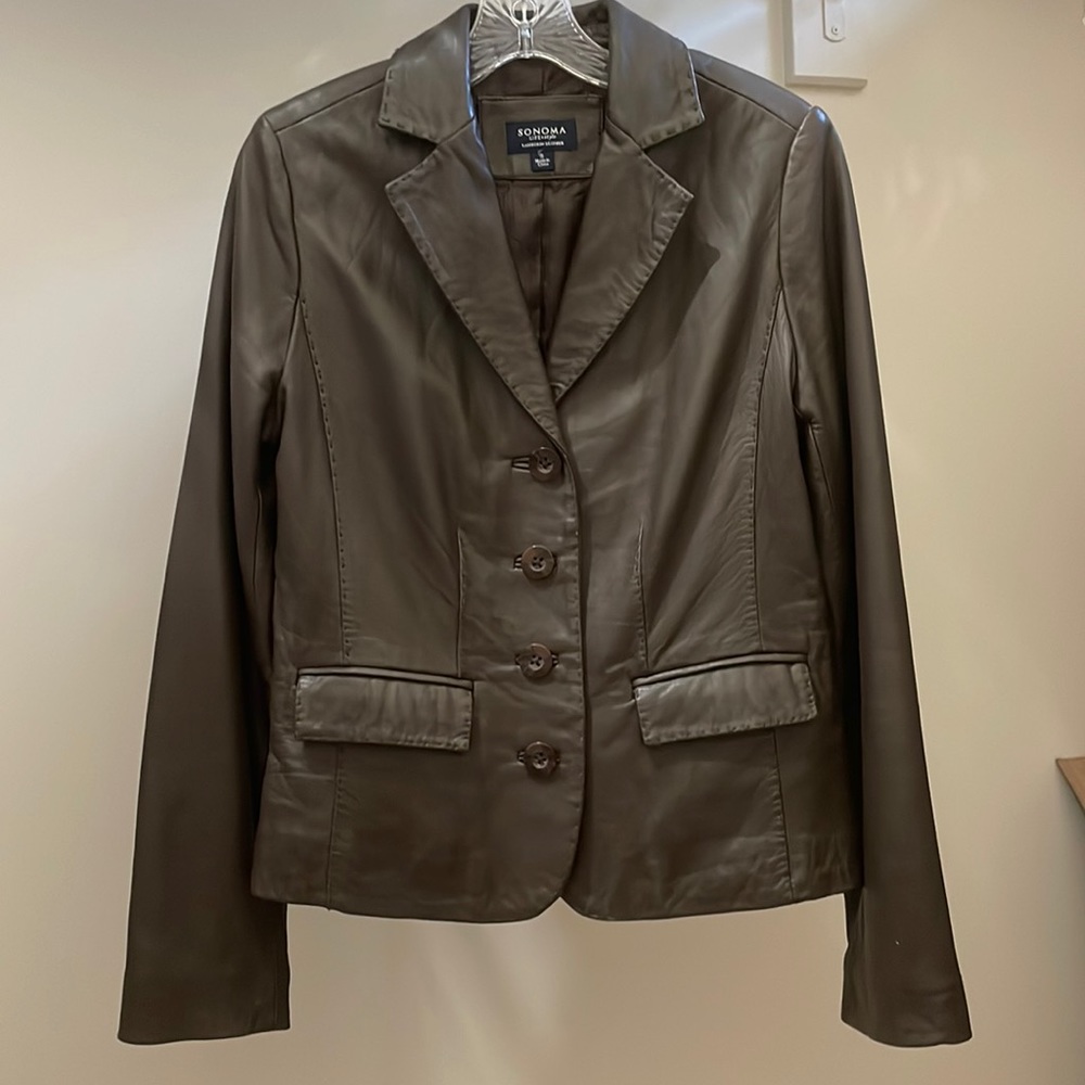 Womens Sonoma Lambskin leather jacket small